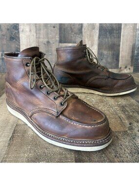 Red Wing 1907 Moc Toe Heritage Work Boots Mens 12 D